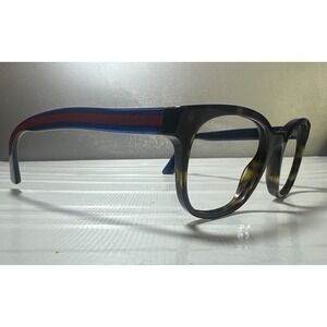 Gucci Frames Only   GG0005O 007 Havana Tortoise Red Blue Striped 53-20-145